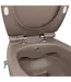 Toiletset Hangtoilet Compleet ISVEA Taupe met Bidetkraan