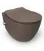 Toiletset Hangtoilet Compleet ISVEA Taupe met Bidetkraan