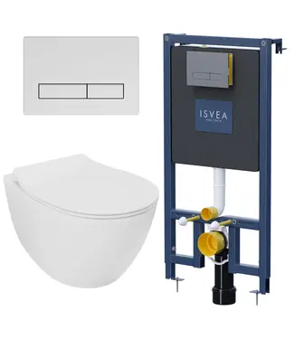 Isvea Toiletset Hangtoilet Compleet ISVEA Sentimenti Mat Wit