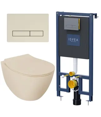 Isvea Toiletset Hangtoilet Compleet ISVEA Sentimenti Ivoor