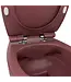 Toiletset Hangtoilet Compleet ISVEA Sentimenti Maroon Rood