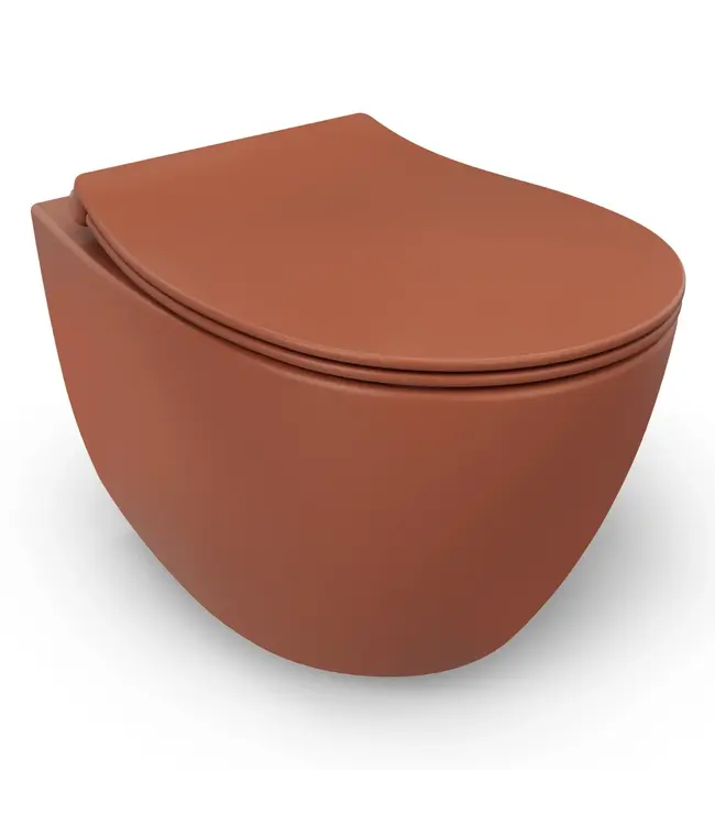 Toiletset Hangtoilet Compleet ISVEA Sentimenti Terracotta