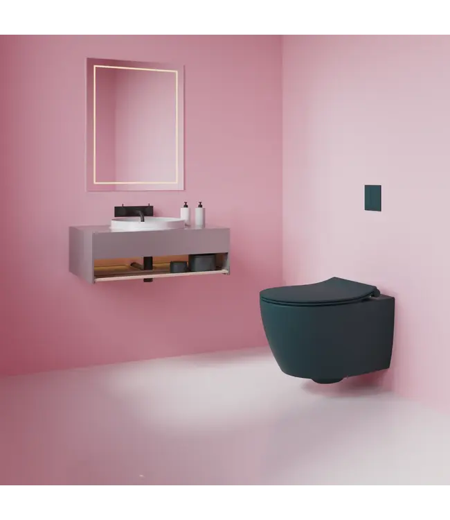 Toiletset Hangtoilet Compleet ISVEA Sentimenti Petrol Groen