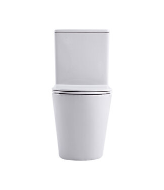 ALONI Staand toilet Duoblok Compleet - Back-to-Wall - Glanzend Wit - Randloos - OA&PK