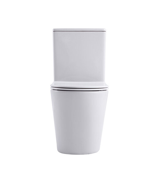 ALONI Staand toilet Duoblok Compleet - Back-to-Wall - Glanzend Wit - Randloos - OA&PK