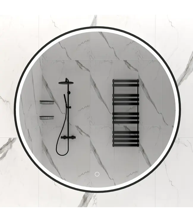 Ronde Spiegels Zwart: Trendy & Functioneel voor de Badkamer