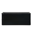 Wastafelonderkast Novira Mat Zwart 120x48cm | Afgeronde hoeken