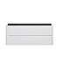 Wastafelonderkast Novira Mat Wit 120x48cm | Afgeronde hoeken