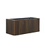 Wastafelonderkast Sulora Walnoot 120cm | Geribbeld Design & Afgeronde hoeken