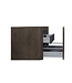 Wastafelonderkast Sulora Bruin Eiken 120cm | Geribbeld Design & Afgeronde hoeken
