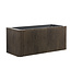 Wastafelonderkast Sulora Bruin Eiken 120cm | Geribbeld Design & Afgeronde hoeken