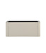 Wastafelonderkast Sulora Mat Beige 120cm | Geribbeld Design & Afgeronde hoeken