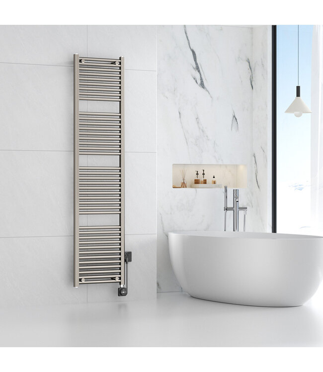 Elektrische Radiator Elara Smart WiFi - 182x45 cm - 1000W - Geborsteld Staal - PVD