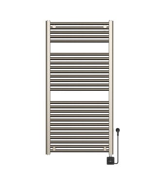 Wiesbaden Elektrische Radiator Elara Smart WiFi - 118x60 cm - 700W - Geborsteld Staal - PVD