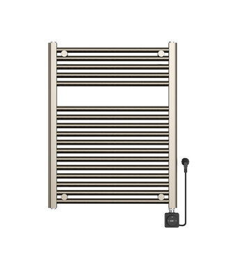Wiesbaden Elektrische Radiator Elara Smart WiFi - 76x60 cm - 400W - Geborsteld Staal PVD