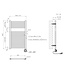 Elektrische Radiator Elara Smart WiFi - 76x45 cm - 400W - Geborsteld Staal PVD