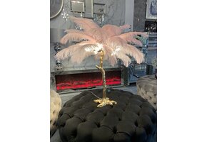Tafellamp Avestruz - Goud Roze