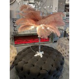 Tafellamp Avestruz - Zilver Oud Roze