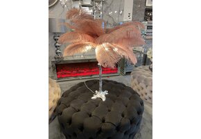 Tafellamp Avestruz - Zilver Oud Roze