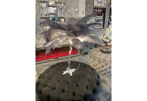 Tafellamp Avestruz - Zilver Grijs