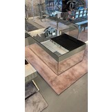 Salontafel Mirror Blocci  -  Zilver Rechthoek
