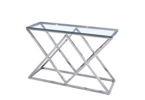 Sidetable Liya - Zilver Glas