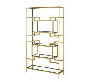 Wandkast Selina - Goud Glas