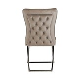 Eetkamerstoel Lara - Taupe Goud/Zilver