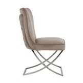 Eetkamerstoel Lara - Taupe Goud/Zilver