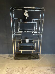 Wandmeubel James - Zilver Smoke Glass