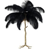 Vloerlamp Avestruz - Zwart en zilver