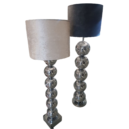 Vloerlamp Bollenlamp - Zilver Diverse Maten