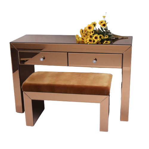 Kaptafel & hocker - Sepia