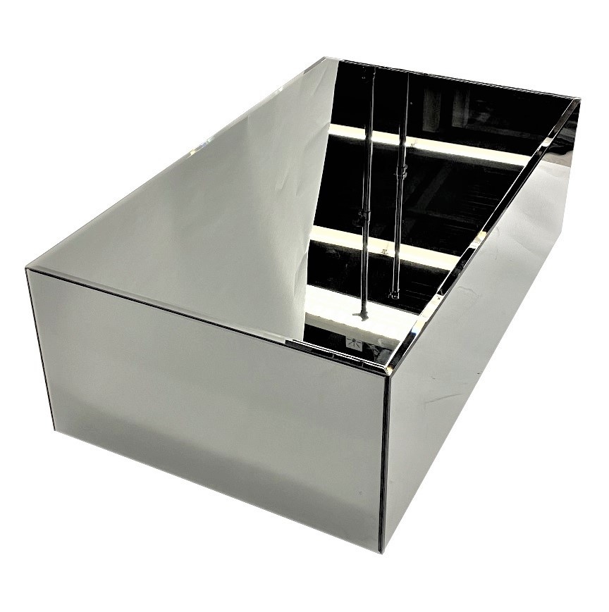 Salontafel Mirror Blocci  -  Zilver Rechthoek