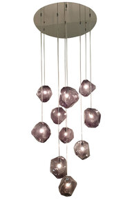 Hanglamp Rocks - rond 10 licht