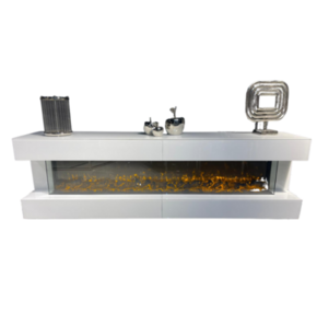 3-zijdige Sfeerhaard Garcia - Wit 200 cm