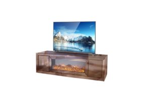 Tv-Meubel Sfeerhaard Blocci Mirror - Sepia