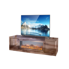 Tv-Meubel Sfeerhaard Blocci Mirror - Sepia