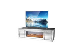 Tv-Meubel Sfeerhaard Blocci Mirror  - Grijs