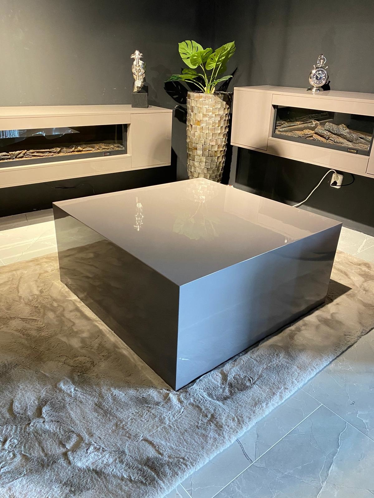 Tv Meubel Blocci MDF Sfeerhaard - Diverse Kleuren en Maten