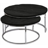 Salontafel Doblo Sleeper Wood - Diverse Kleuren (Glasplaat optioneel)