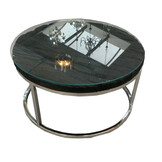 Salontafel Doblo Sleeper Wood - Diverse Kleuren (Glasplaat optioneel)