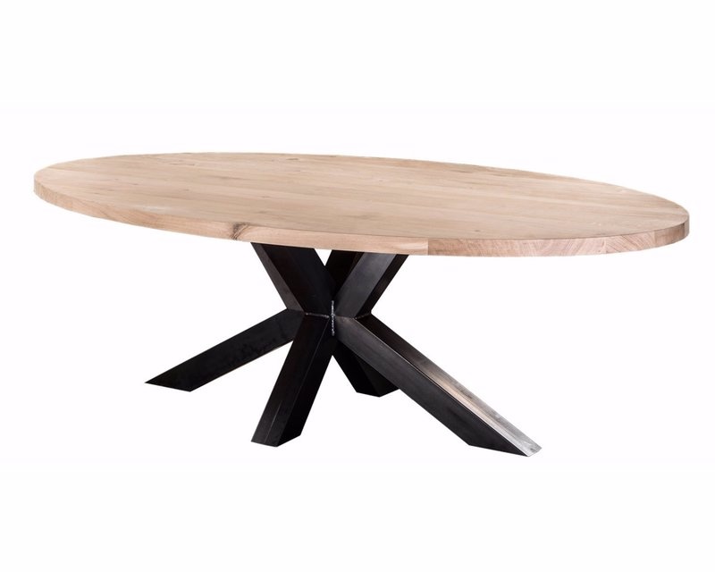 Eettafel OVAAL HOUT