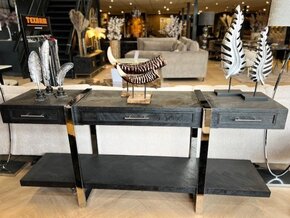 Visgraat sidetable