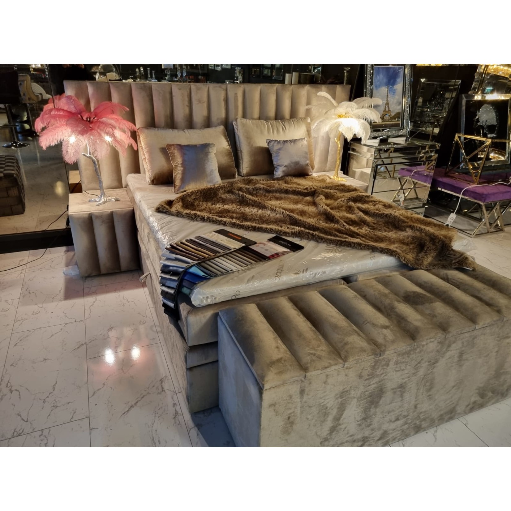 Eric kuster stijl velvet bed compleet zoals afgebeeld