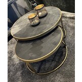 Visgraat Salontafel set van 2