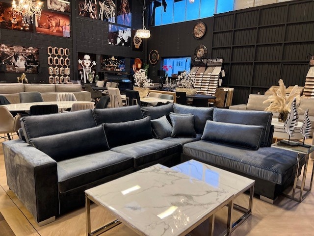 Kingston hoekbank antraciet