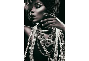 Plexiglas Schilderij Afrikaanse dame