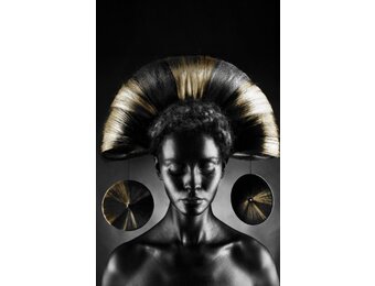 Plexiglas Schilderij Afrika goud zwart