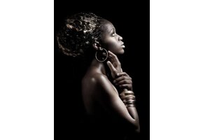 Plexiglas Schilderij Afrikaanse dame